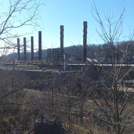Looking down upon the old mill from Weir Avenue