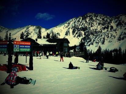Black Mountain Lodge at Arapahoe Basin ski area in Colorado.