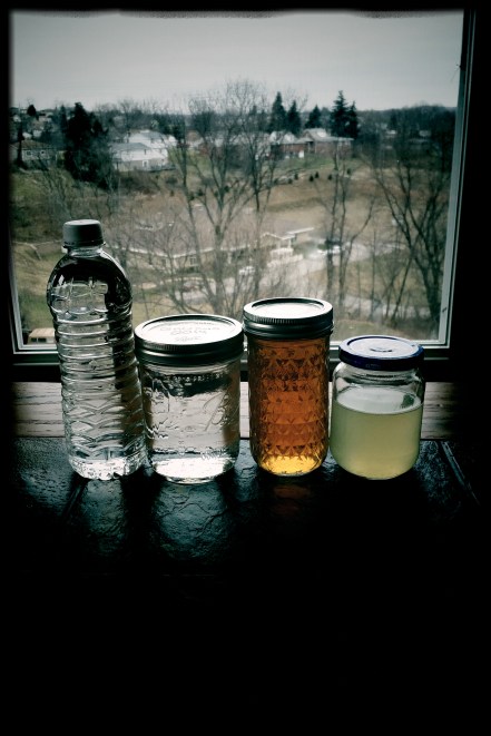 4 bottles of moonshine