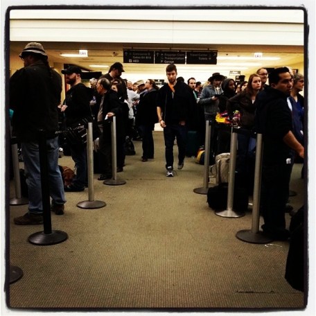 A crowded airport
